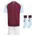 Camiseta Aston Villa Primera Equipación Replica 2024-25 para niños mangas cortas (+ Pantalones cortos)